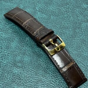 CORREA ORIGINAL OMEGA ALIGATOR HEBILLA DE ORO 18K