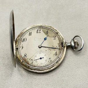 RELOJ DE BOLSILLO JUVENIA PARA PIEZAS CAJA DE PLATA 