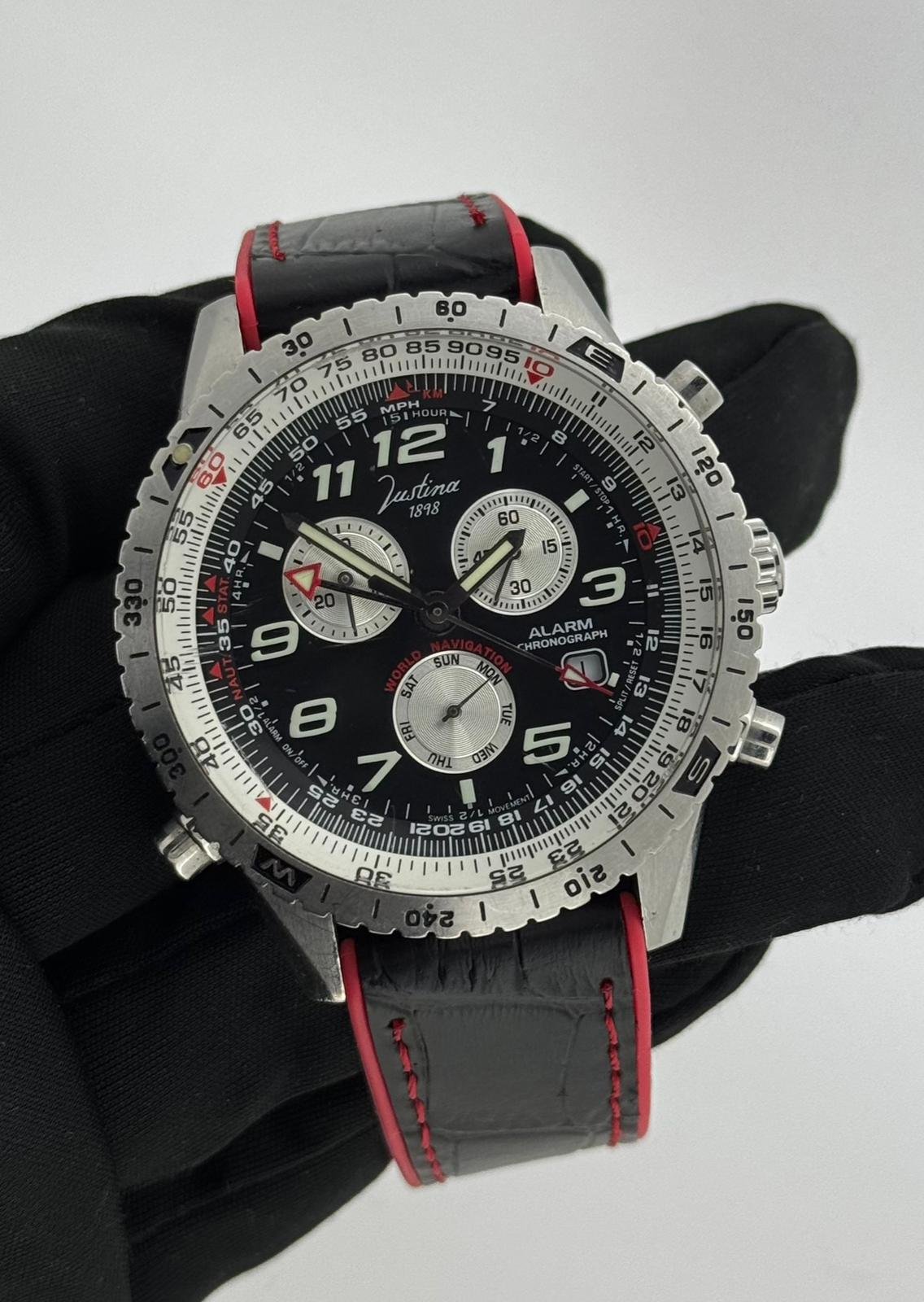 RELOJ JUSTINA CON DISEÑO CRONOGRAFO - Imagen 2
