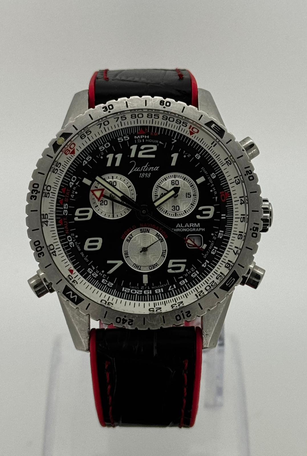 RELOJ JUSTINA CON DISEÑO CRONOGRAFO