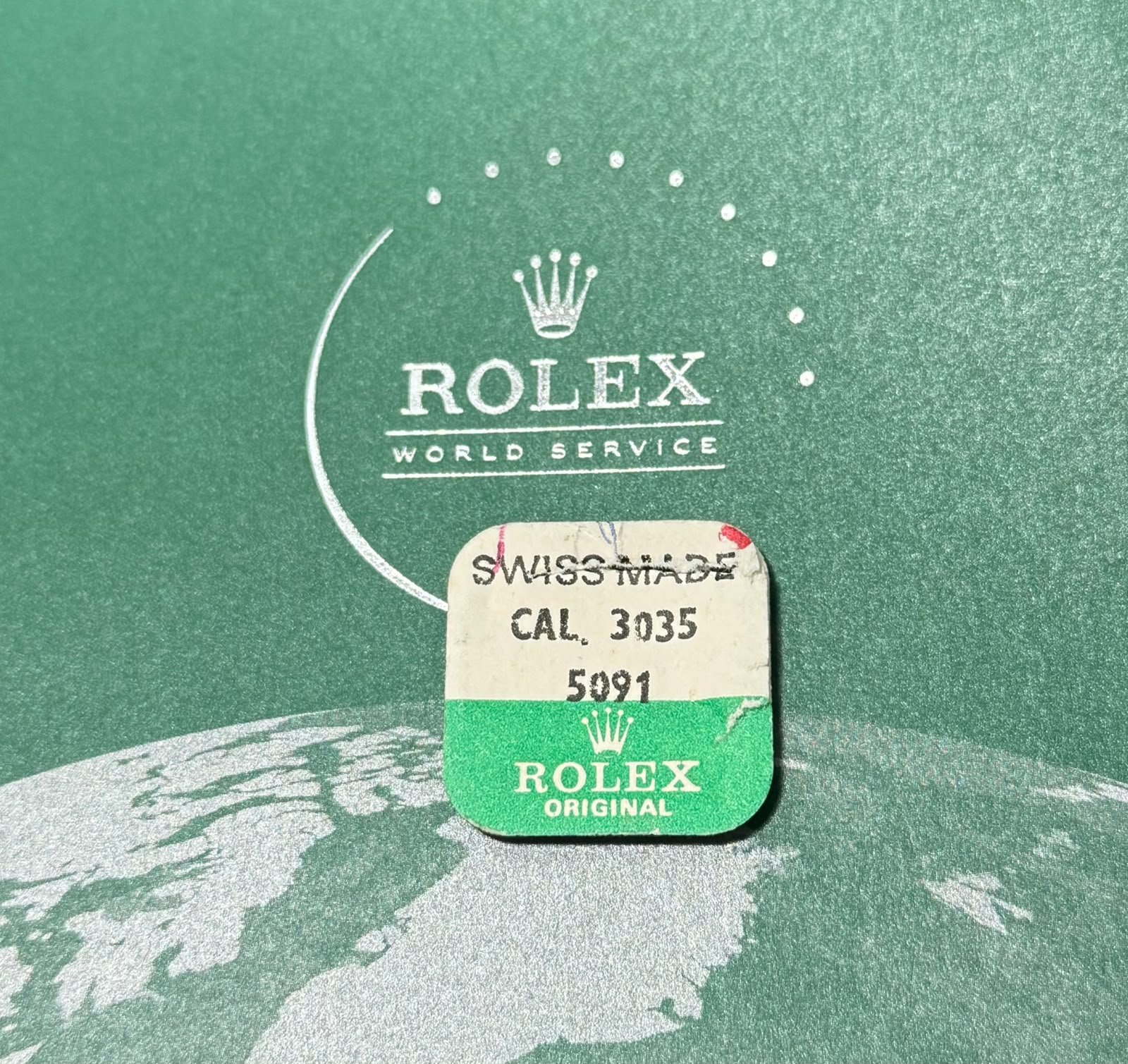 Muelle Rolex 3035-5091 para horquilla de leva, pieza original nueva