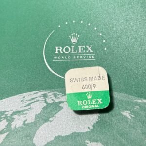 Corona de oro blanco de 6 mm para Rolex 600-9 (pieza de repuesto para Day-Date)
